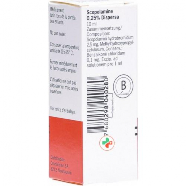 Scopolamine Dispersa 0.25% 10 ml Augentropfen