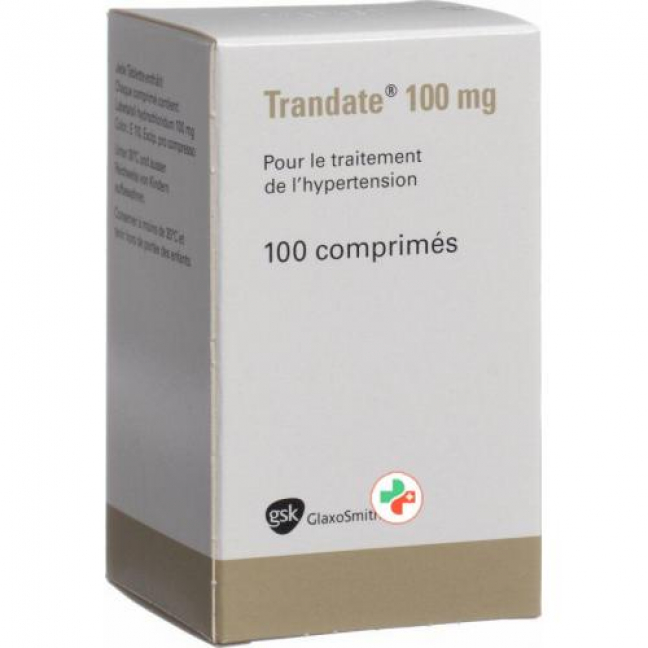 Trandate 200 mg 100 tablets