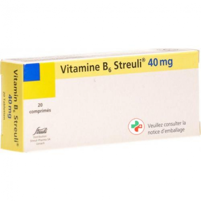 Витамин B6 Штройли 40 мг 20 таблеток