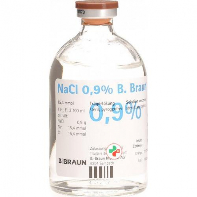 Натрия хлорид Браун Tраегер 0.9% 100 мл раствор 