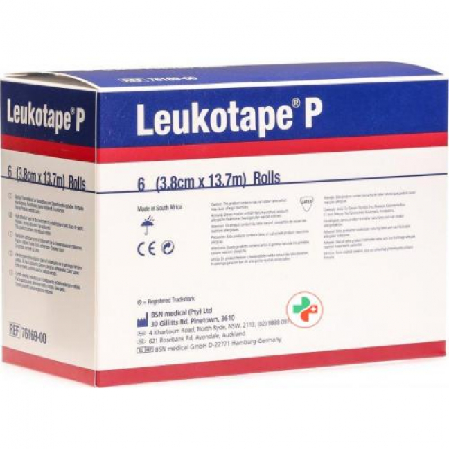 Leukotape P Spezial-Tapeverband 13.7m x 3.8см 6 штук