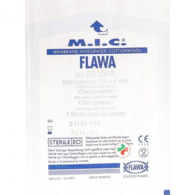 Flawa Mic Kompressen 5x7.5см стерильный 100 пакетиков