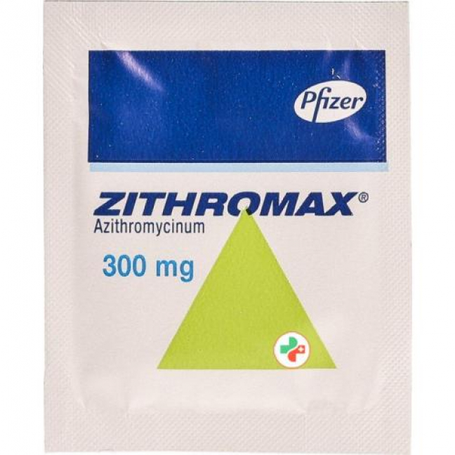 Зитромакс гранулы 300 мг 3 пакетика 