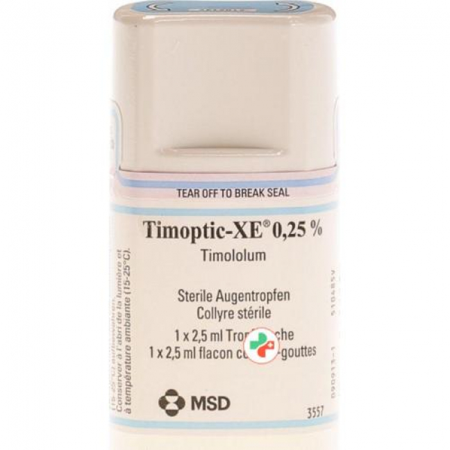 Тимоптик XE 0.25% 2.5 мл глазные капли