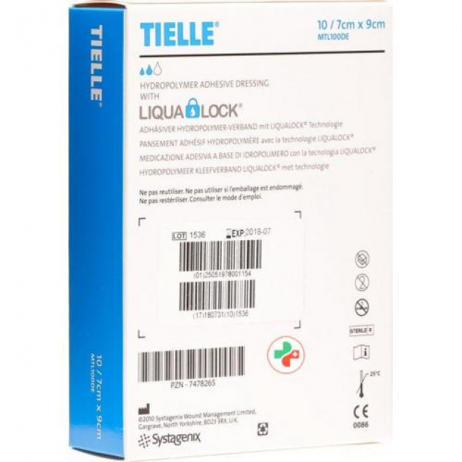 Let's Comfort Tielle Classic Hydropolymer-Schaumverband 7x9см 10