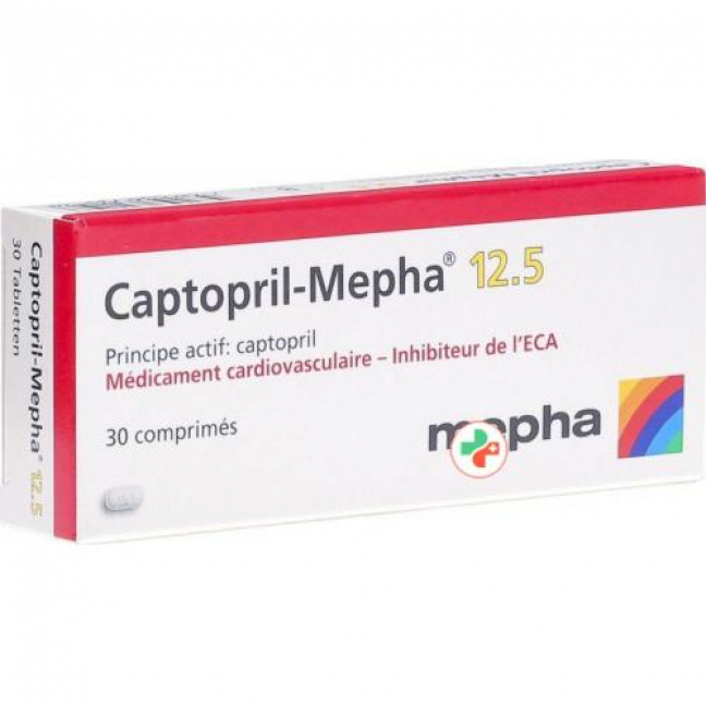 Каптоприл Мефа 12.5 мг 30 таблеток