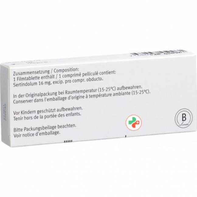 Сердолект 16 мг 28 таблеток покрытых оболочкой