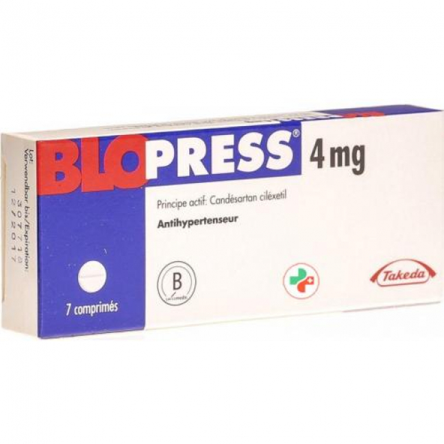 Блопресс 4 мг 7 таблеток