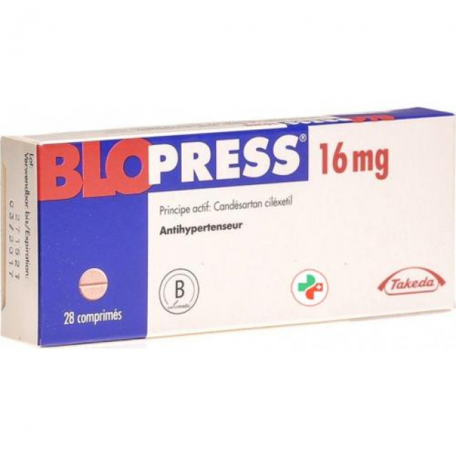 Блопресс 16 мг 28 таблеток
