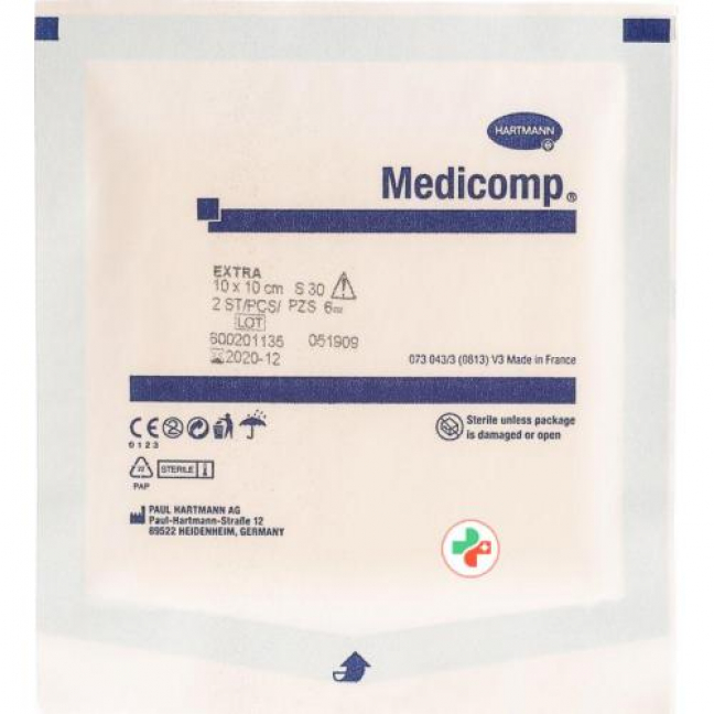Medicomp Extra Vlieskompressen 10x10см 25 пакетиков 2 штуки