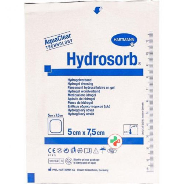 Hydrosorb Hydrogel Verband 5x7.5см стерильный 5 штук