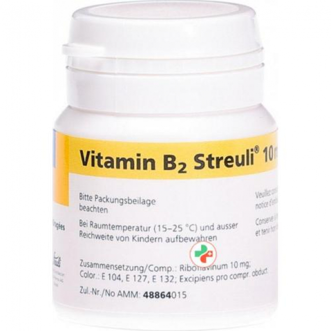 Витамин B2 Штройли 10 мг 20 драже
