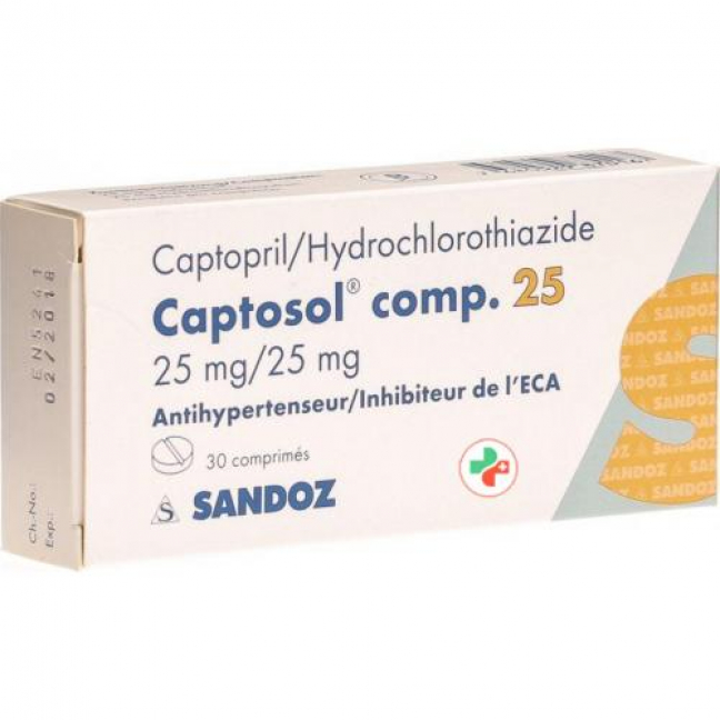 Каптозол комп 25/25 30 таблеток