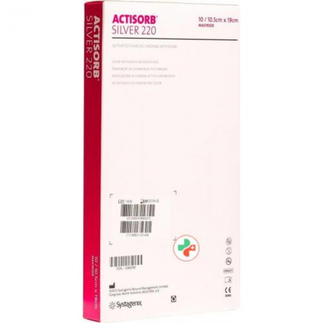 Let’s Protect Actisorb Silver 220 Kohleverband 19x10.5см 10 штук