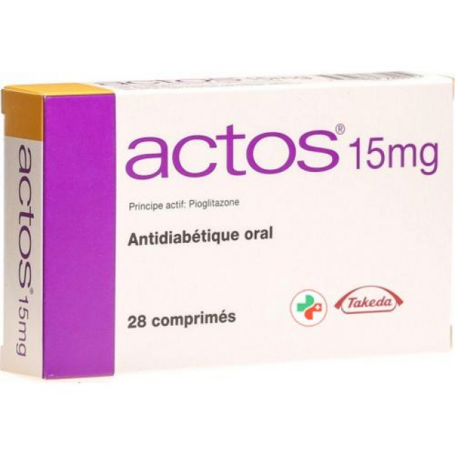 Актос 15 мг 28 таблеток