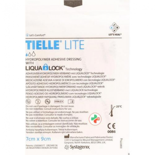Let's Comfort Tielle Lite Hydropolymer-Verband 7x9см 10 пакетико