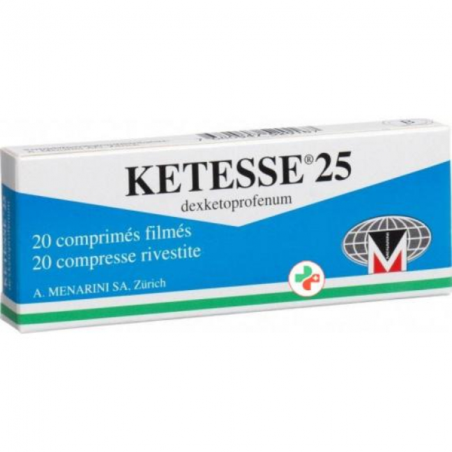 Кетесс 25 мг 20 таблеток покрытых оболочкой