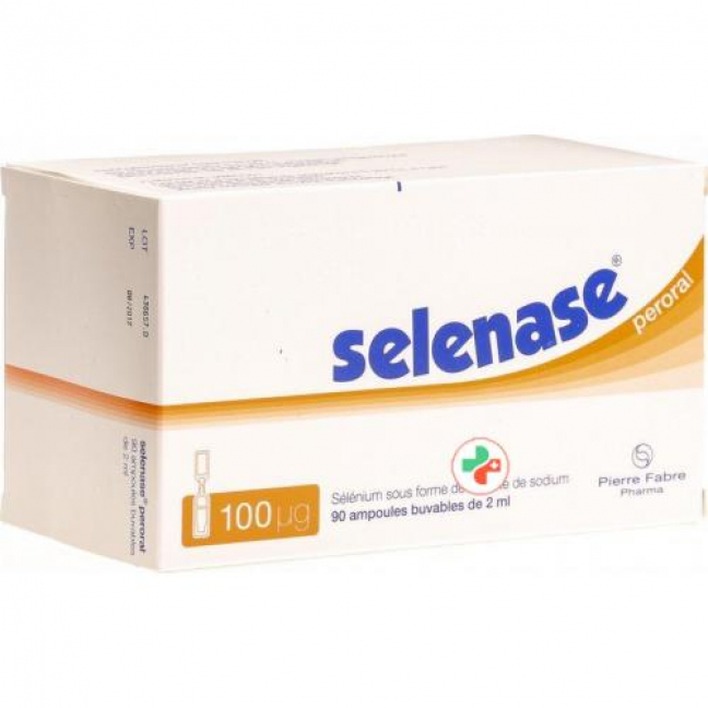 Селеназа Перорал питьевой раствор 100 мкг 90 ампул по 2 мл