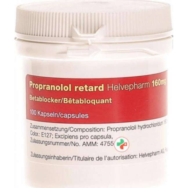 Пропранолол ретард Хелвефарм 160 мг 100 капсул 