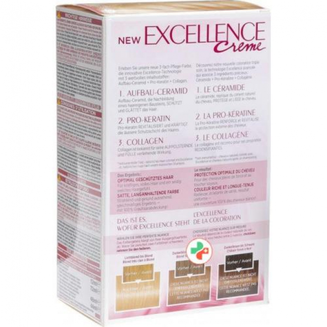 Excellence крем Triple Prot 9 Sehr Helles Blond