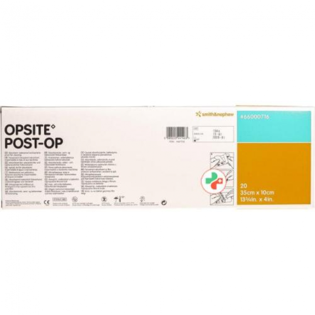 Opsite Post OP Folienverband 35x10см стерильный 20 пакетиков