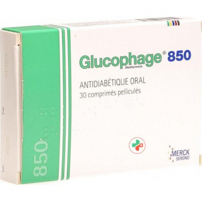 Глюкофаж 850 мг 30 таблеток покрытых оболочкой 