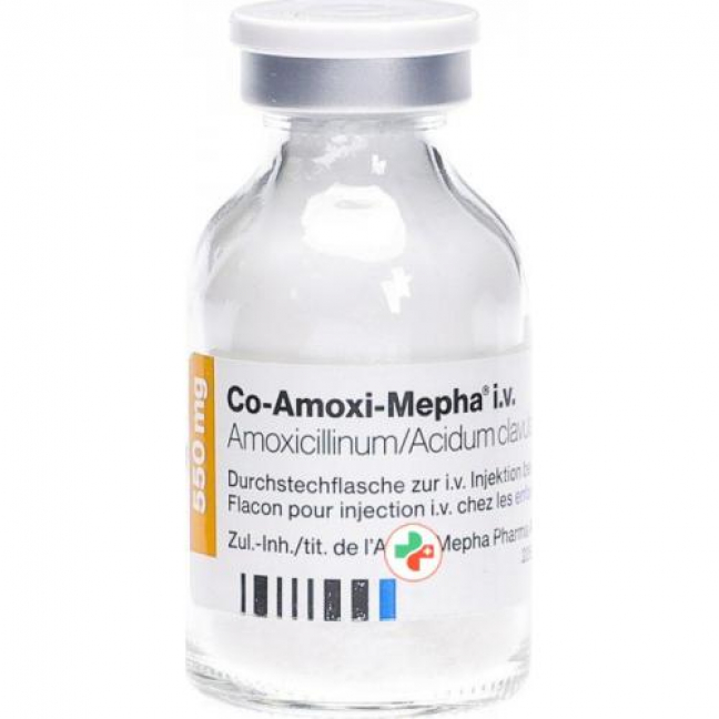 CO Amoxi Mepha 550 mg 10 Durchstechflasche