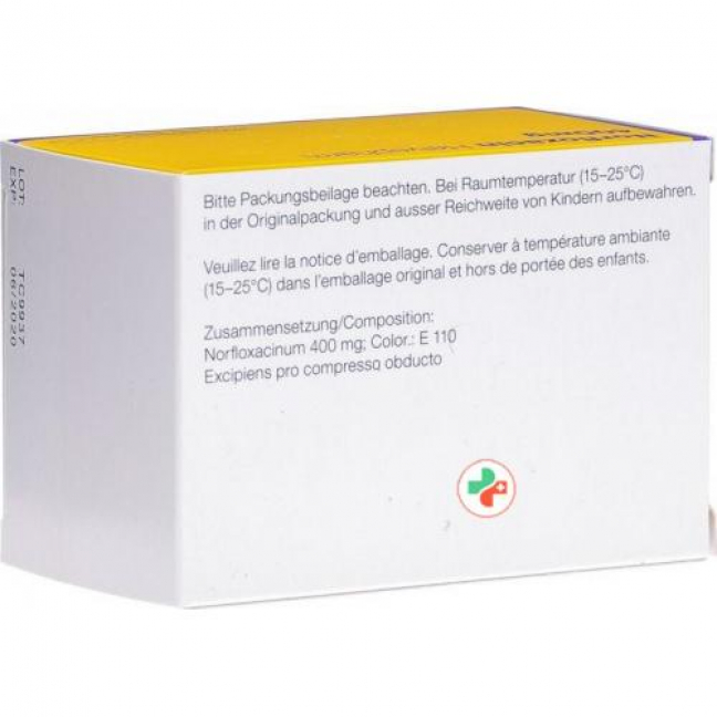 Норфлоксацин Хелвефарм 400 мг 42 таблетки в оболочке