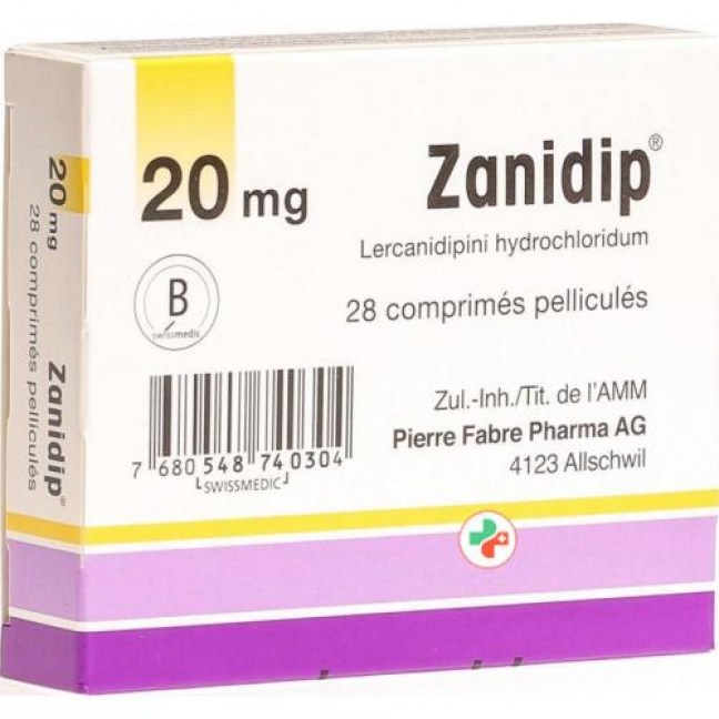 Zanidip 20 mg 28 filmtablets