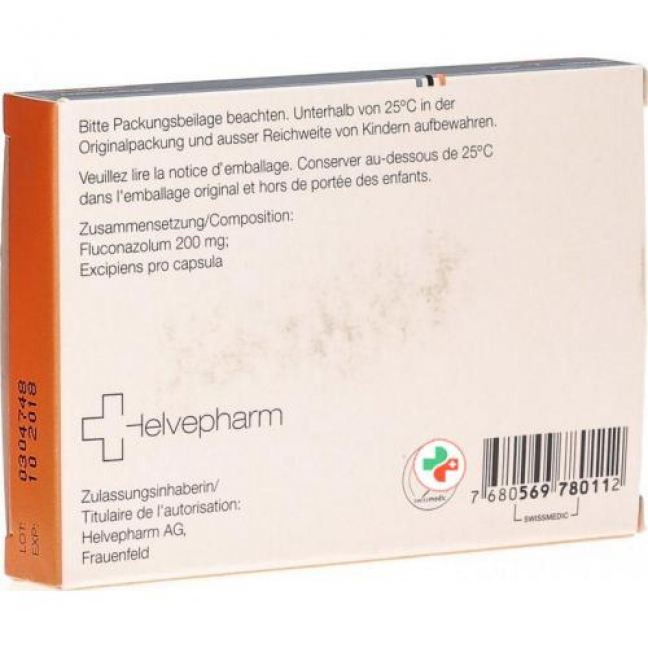 Флуконазол Хелвефарм 200 мг 7 капсул