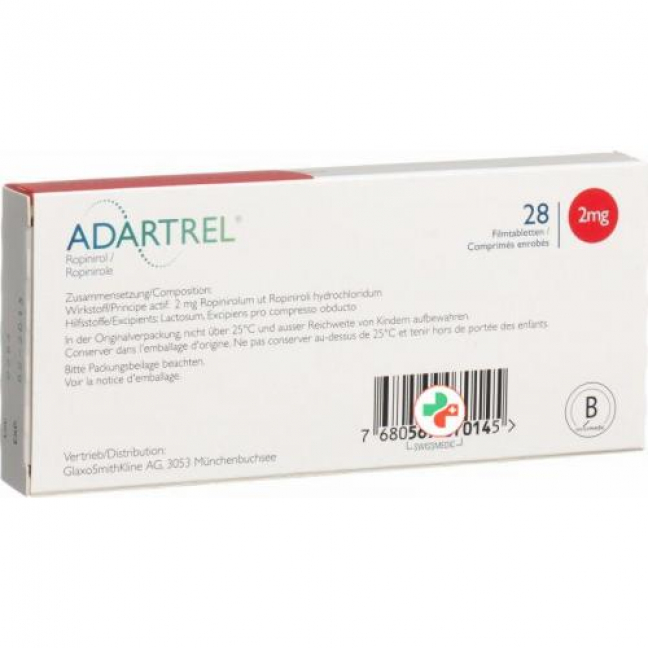 Адартрел 2 мг 28 таблеток покрытых оболочкой 