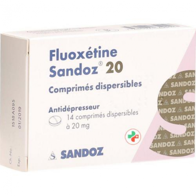 Флуоксетин Сандоз 20 мг 14 диспергируемых таблеток