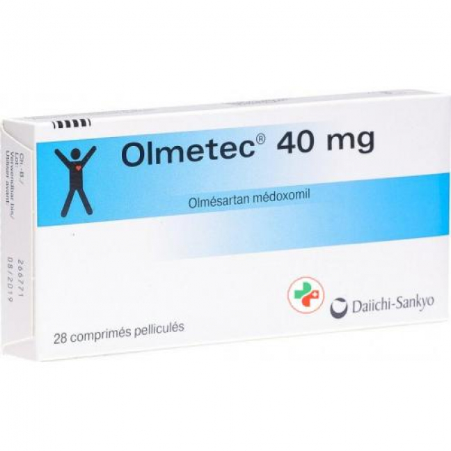 Олметек 40 мг 28 таблеток покрытых оболочкой 