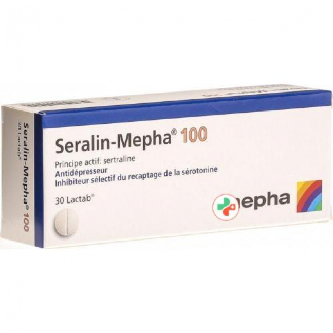 Сералин Мефа 100 мг 30 таблеток покрытых оболочкой 
