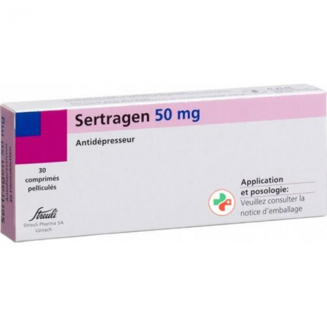 Сертраген 50 мг 30 таблеток покрытых оболочкой 