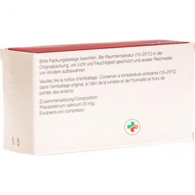 Правастатин Хелвефарм 20 мг 30 таблеток