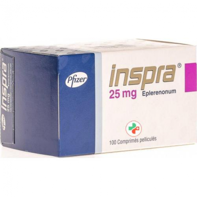 Инспра 25 мг 100 таблеток покрытых оболочкой