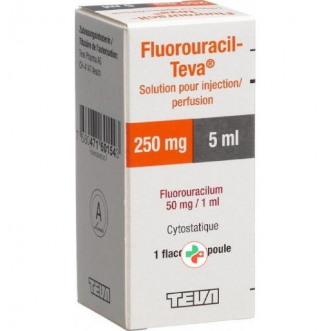Фторурацил Тева 250 мг / 5 мл флакон 5 мл