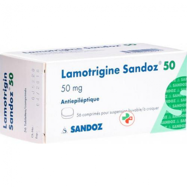 Ламотриджин Сандоз 50 мг 56 диспергируемых таблеток 