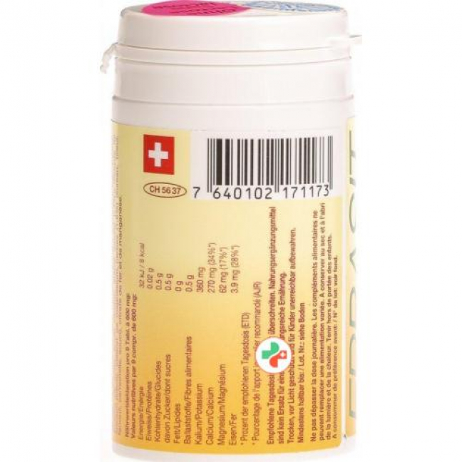 Erbasit basische Mineralsalz-Tabletten mit Krautern ohne Lactose доза 128 штук