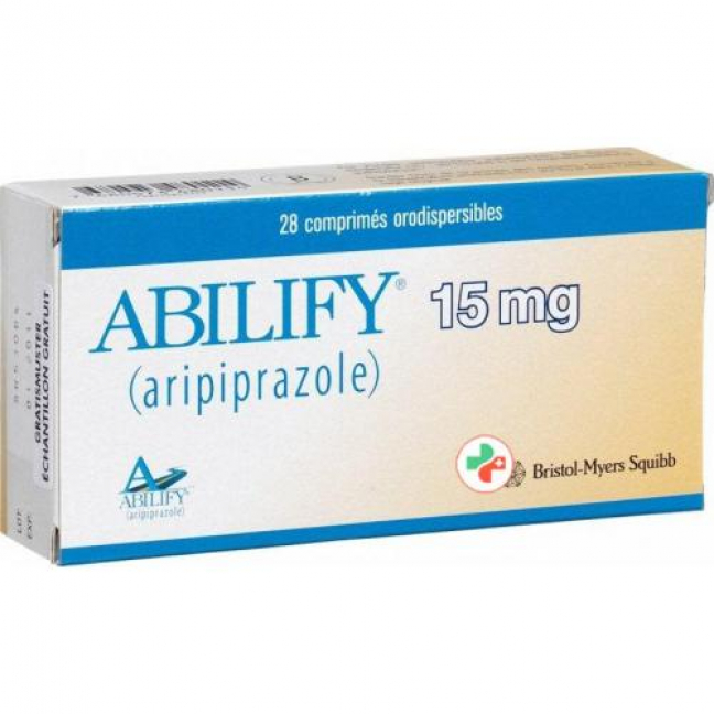 Абилифай 15 мг 28 таблеток диспергируемых в полости рта