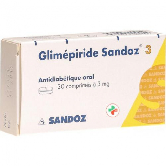Глимепирид Сандоз 3 мг 30 таблеток