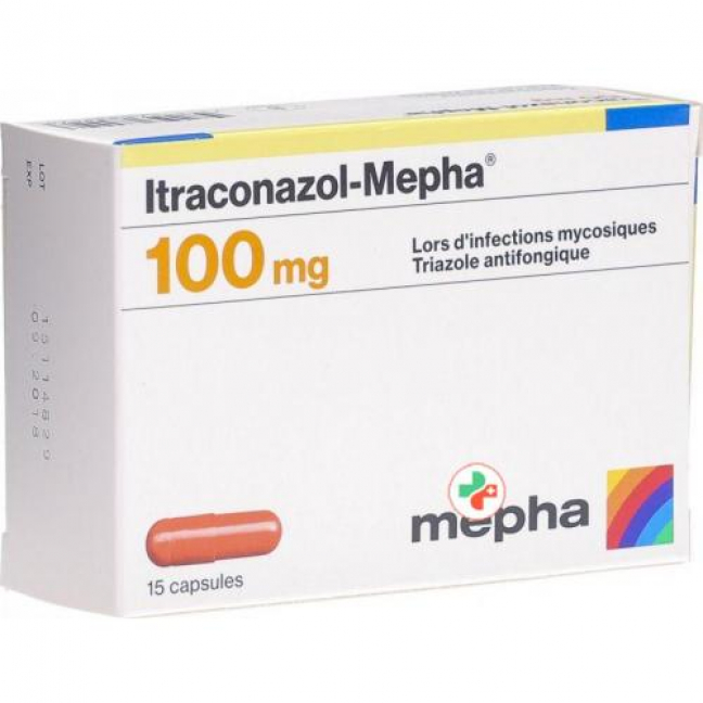 Итраконазол Мефа 100 мг 15 капсул