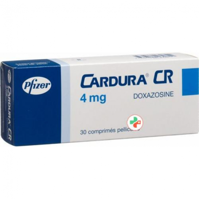 Кардура CR 4 мг 30 таблеток покрытых оболочкой