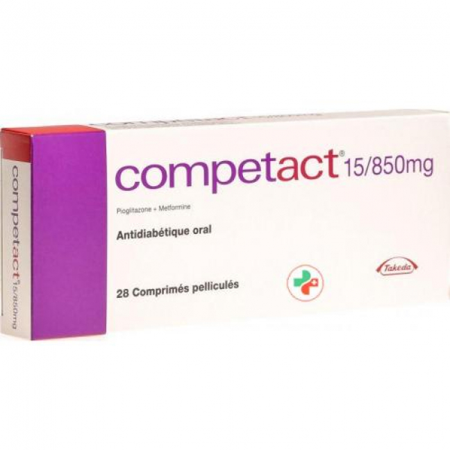 Компетакт 15/850 мг 28 таблеток покрытых оболочкой
