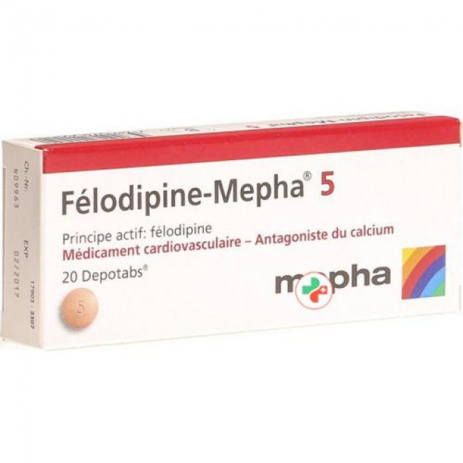 Felodipin Mepha 5 mg 20 Depotabs