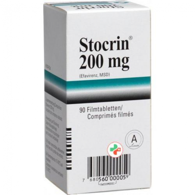 Стокрин 200 мг 90 таблеток покрытых оболочкой 