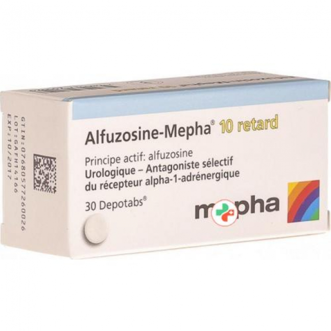 Алфузозин Мефа 10 мг 30 ретард  депо таблеток 