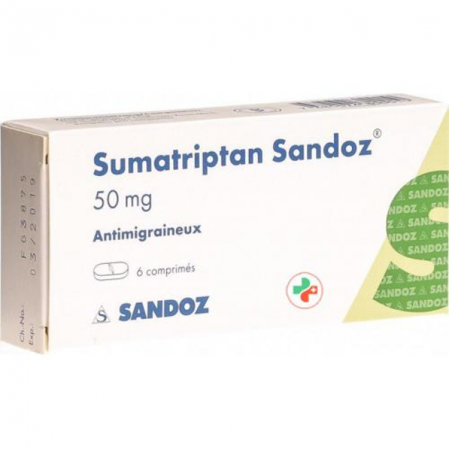 Суматриптан Сандоз 50 мг 6 таблеток