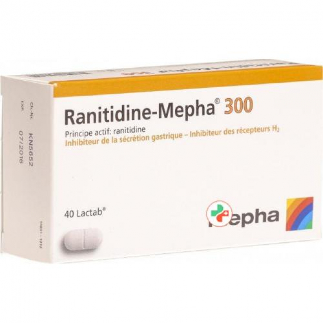 Ranitidin Mepha 300 mg 40 Lactabs